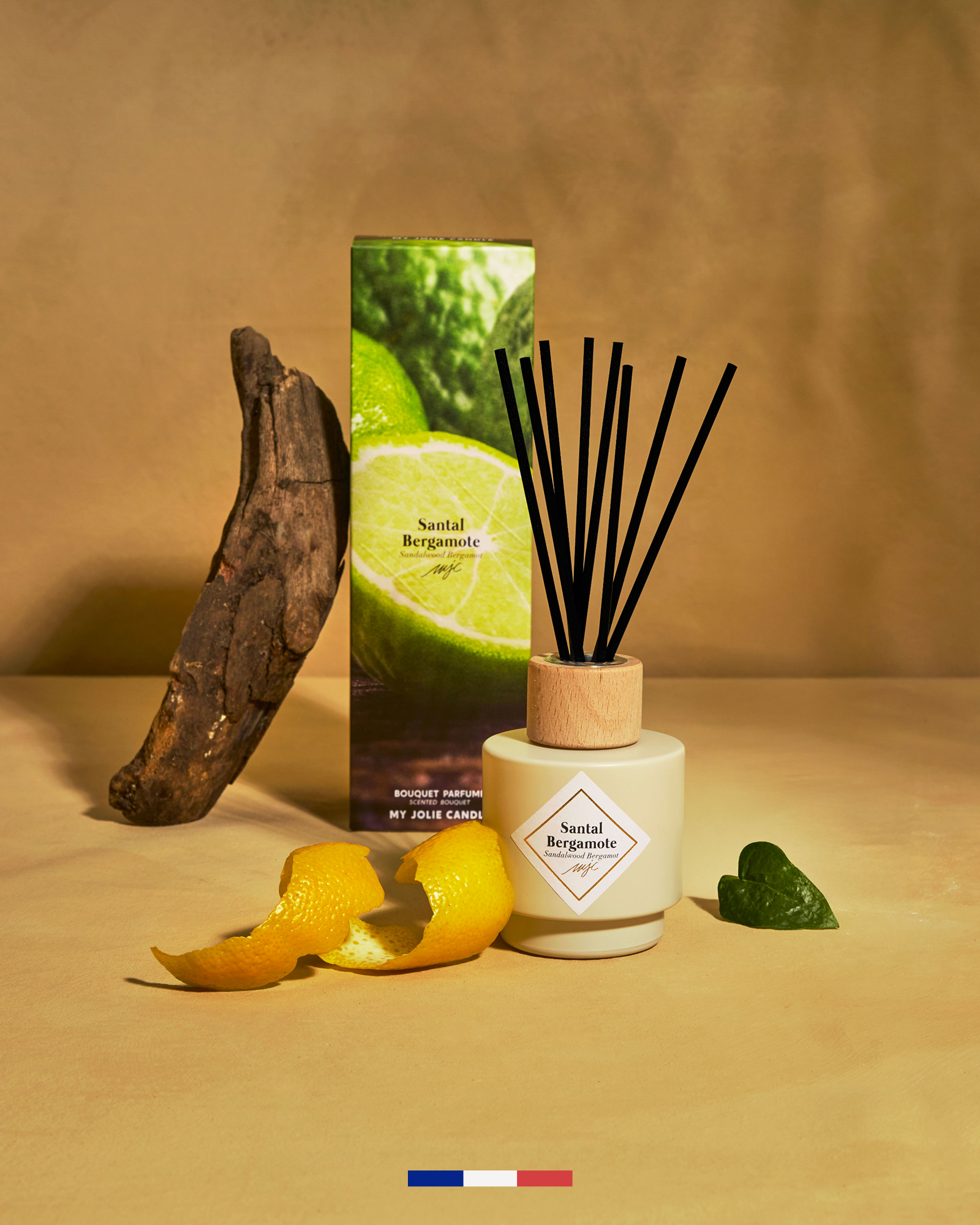 Geurstokjes Santal Bergamote