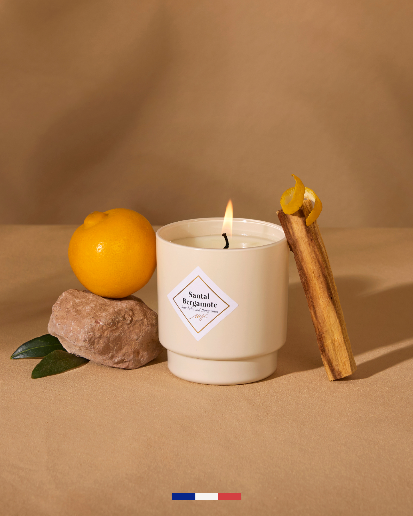 Geurkaars Santal Bergamote
