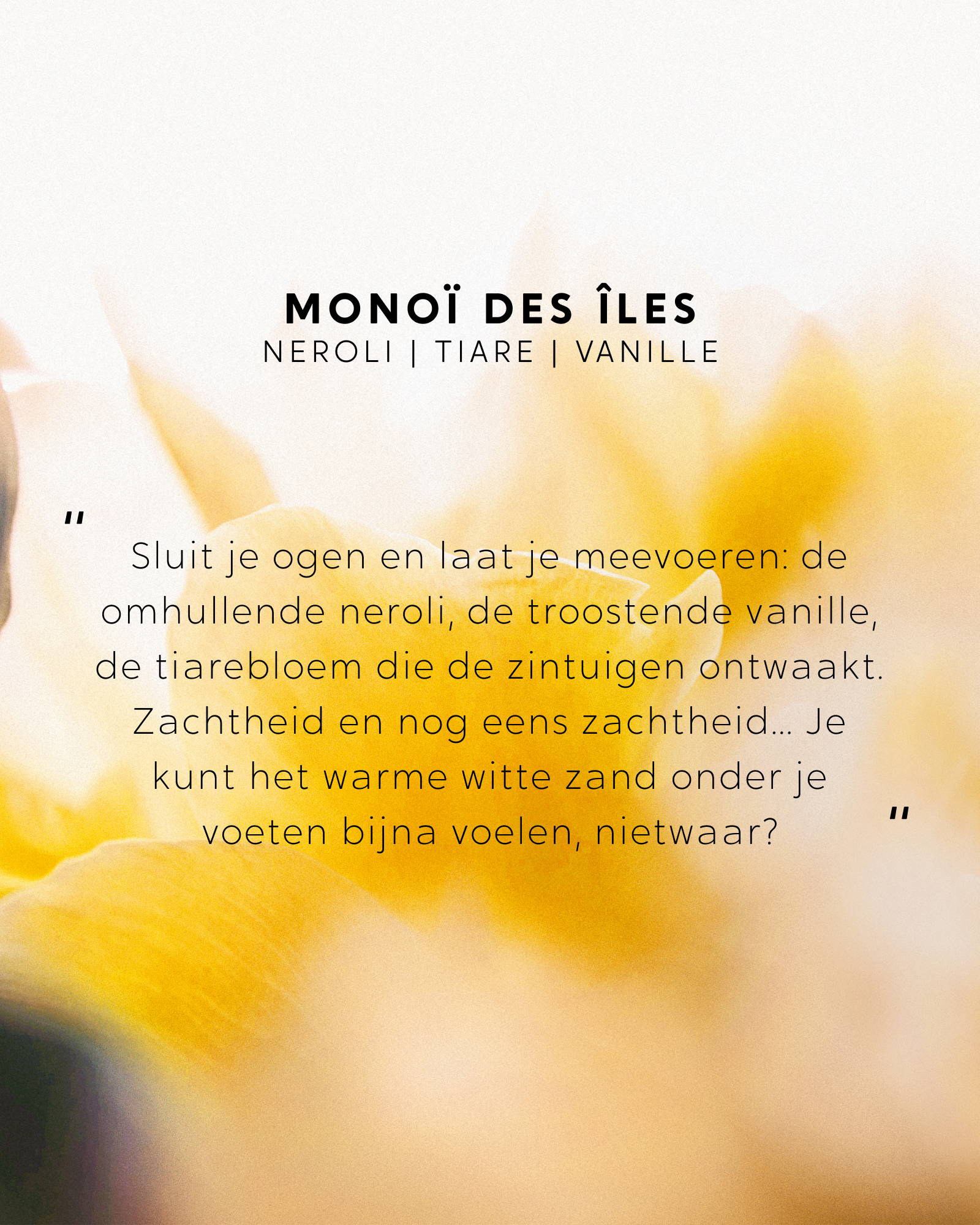 Geurkaars met sieraad Monoï des Îles