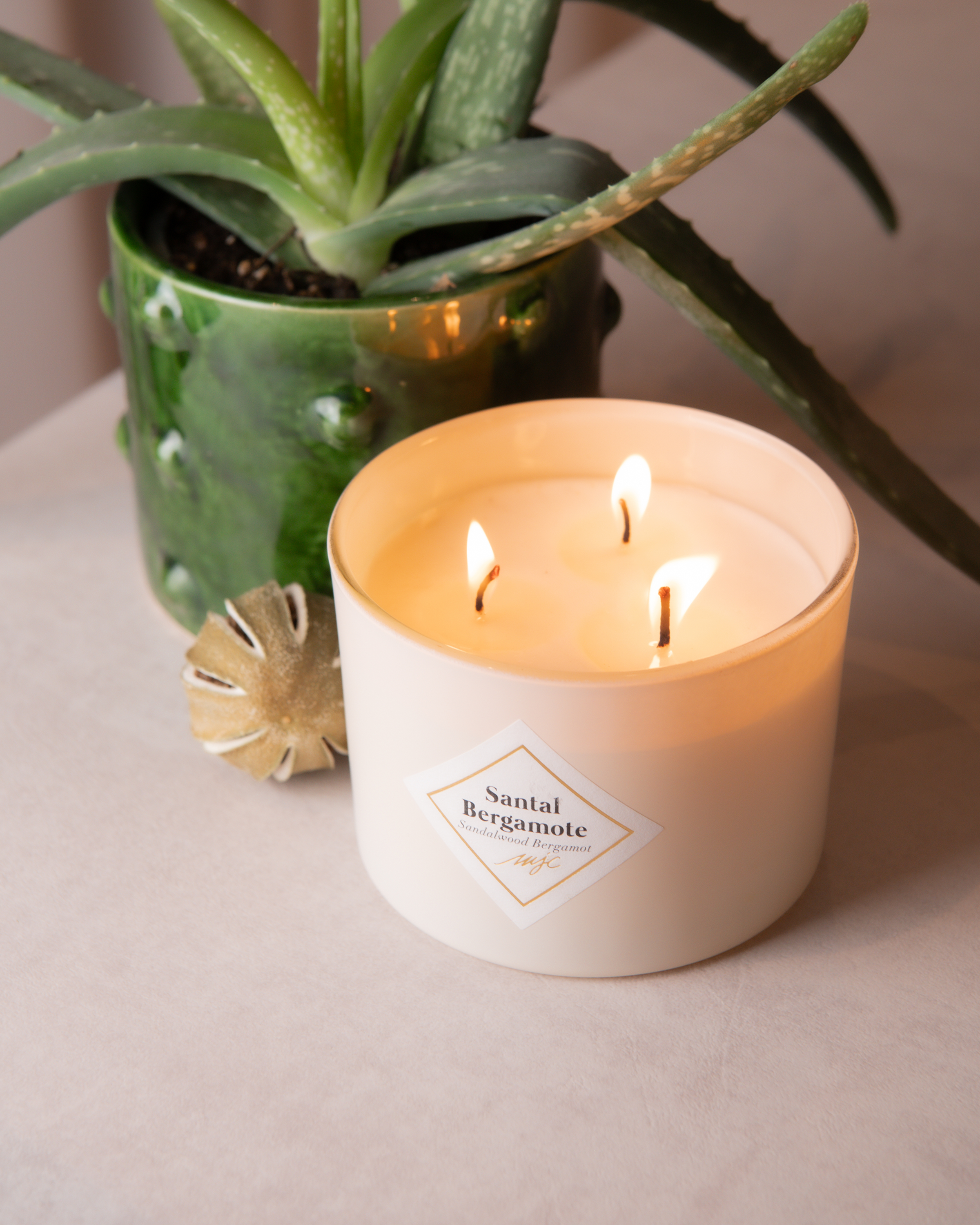 Geurkaars Santal Bergamote